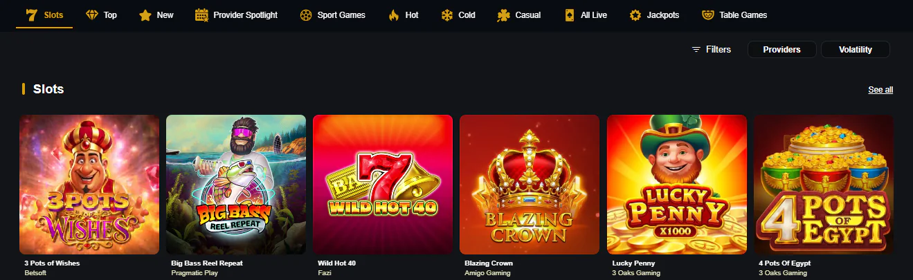 BetOBet slots