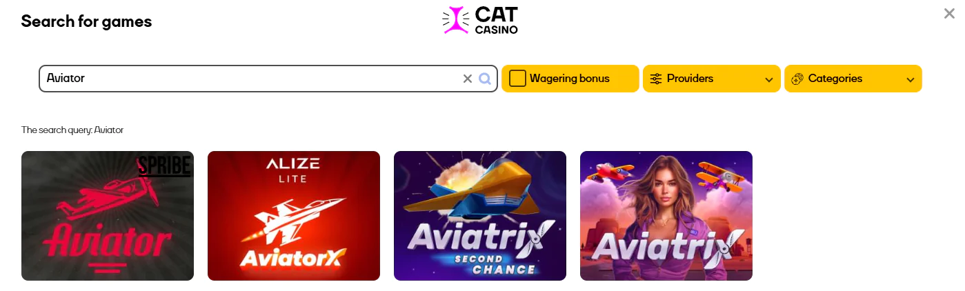 Cat casino Aviator games