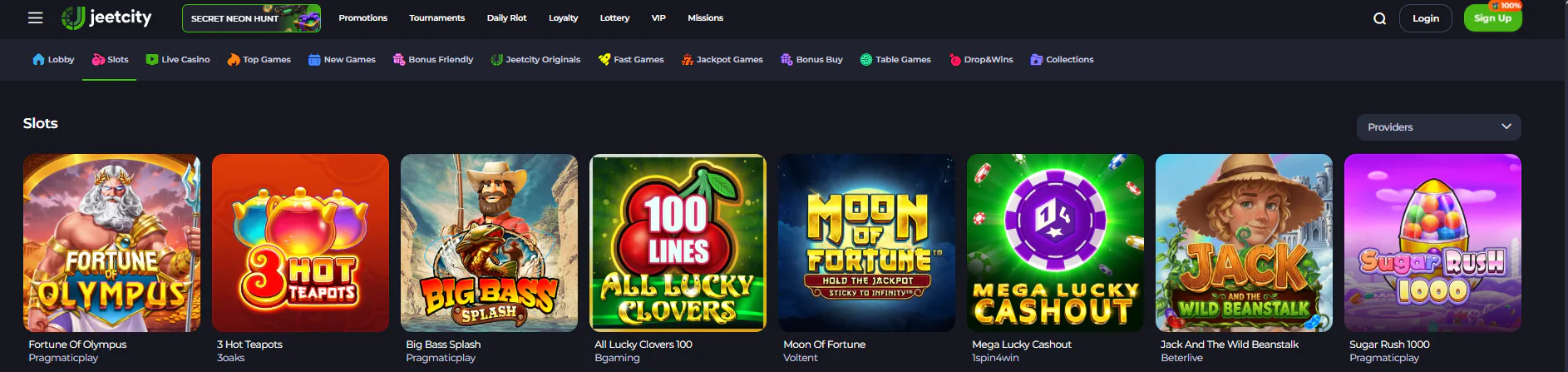Jeetcity main page