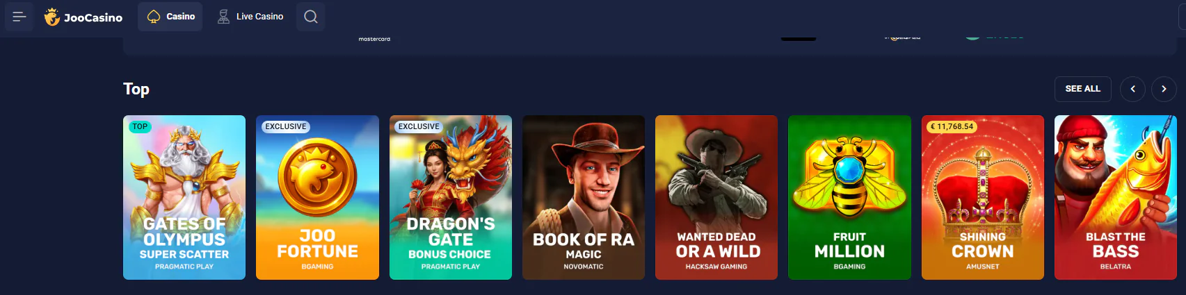 Joo casino games