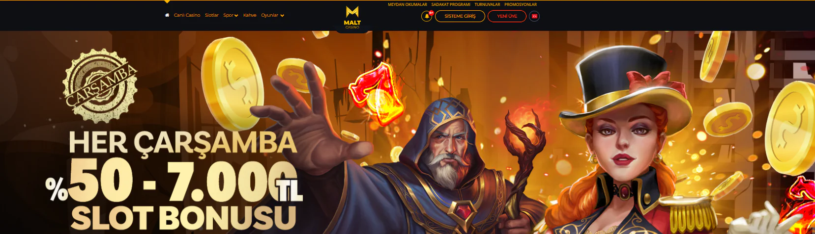 Malt casino main page