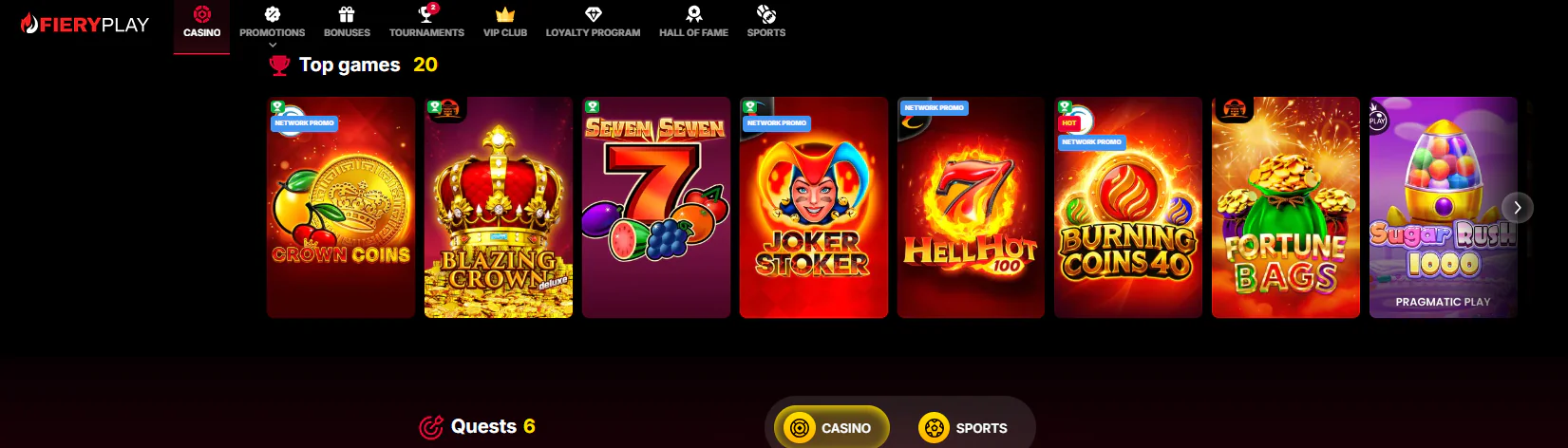 Vulkan spiele main page