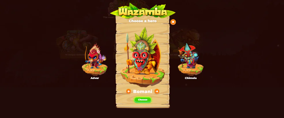 Wazamba characters